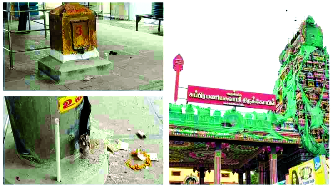 ஸ்ரீபெரும்புதூர் வல்லக்கோட்டை … முருகன் கோயிலில் உண்டியல்களை உடைத்து கொள்ளை…